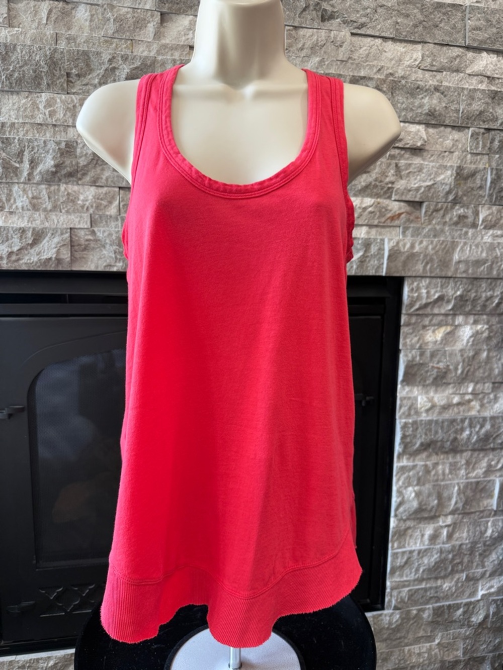 bobi Curved Hem Racerback Tank